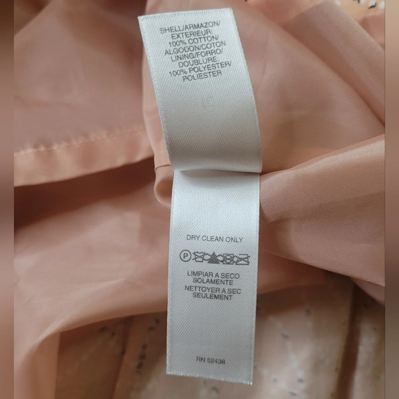 Vintage Liz Claiborne Pink Retro Mother of Pearl Fit N Flare Dress sz 10 - Picture 8 of 9